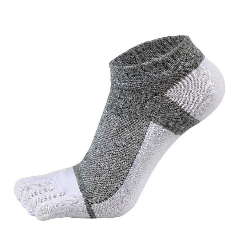 1 пара спортивных носков для мужчин wo мужские удобные тонкие носки с пятью пальцами короткие комбинированные сетчатые цветные хлопковые носки