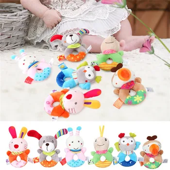 

Infant Toys Rattles Cartoon Newborn Rattle Plush Dolls Toys For Children Toddler Hand Bell Baby Toys 0-12 Months Speelgoed