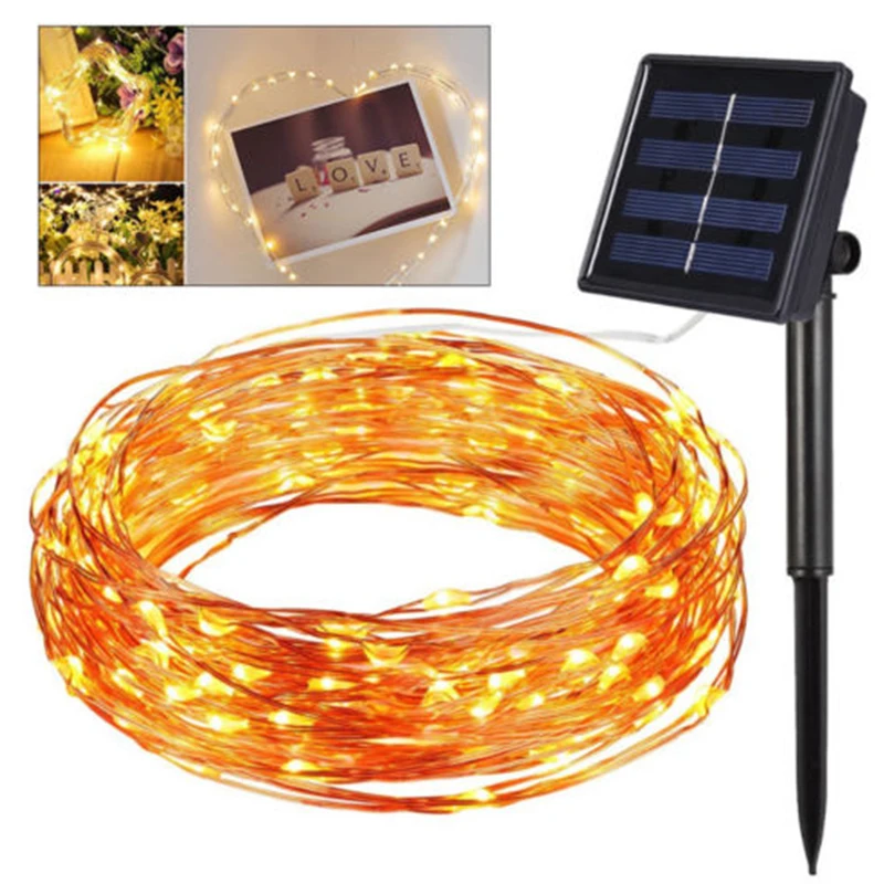 Solar Wedding Outdoor Home Decorative Lights Landscape Lamp Fairy String Fairy String Light Fairy Light Super Bright Romantic