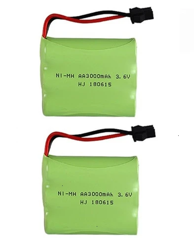 Бургундия Обновленная Батарея NiMH 3,6 v 3000mah+ зарядное устройство для радиоуправляемых игрушек автомобилей танков грузовиков робот-пистолет лодка AA Ni-MH 3,6 v перезаряжаемый аккумулятор - Цвет: Бургундия