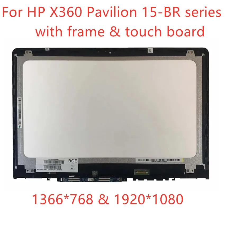 for HP Pavilion x360 15 br052od br018na br005nm br010nd LCD Display Panel Touch Screen Digitizer Glass Assembly + Bezel | Компьютеры и