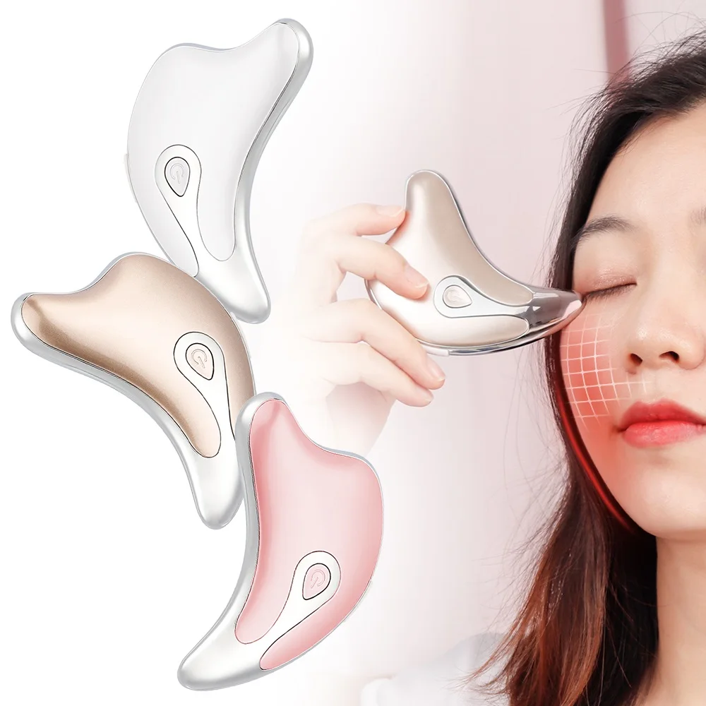 

Electric Facial Scraping Massager Microcurrent Anti Wrinkle Slim Jaw Device Eye Body Massage Board Machine Intelligent Vibration
