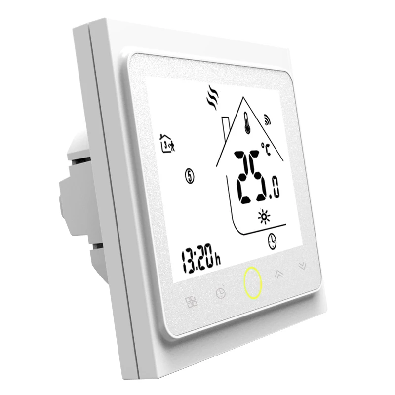 BAC-002-ALW(White) Центральный кондиционер термостат контроль температуры 2 трубы 4 трубы 3 скорости вентилятора катушки блок работает с Alexa Google дома - Цвет: BAC-002-ALW(White)