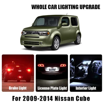

White Red Amber Car LED Bulbs Brake Parking Reverse Light For 2009-2014 Nissan Cube Turn Signal Lamp Exterior Interior LED Light