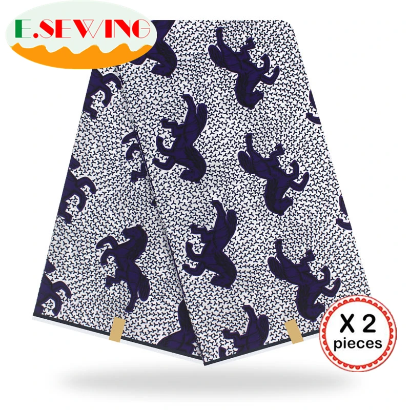 Африканская восковая ткань с принтом Анкара для шитья Анкара африканская ткань 12 ярдов нигерийская хлопковая ткань Гана для платья 90120