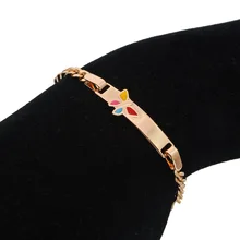 Очаровательные детские браслеты с бабочкой детские украшения Крещение Девушки Браслет Bebe Pulsera Baby повязки Bebek Bileklik Bracciale золото B0231