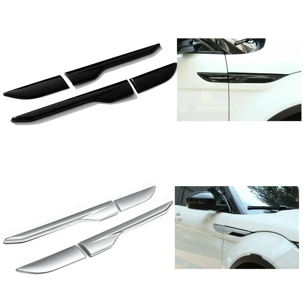 

Car Side Fender Air Wing Vent Cover Trim For Land Rover Range Rover EVOQUE 2012 2013 2014 2015 2016 2017 2018 4Pcs