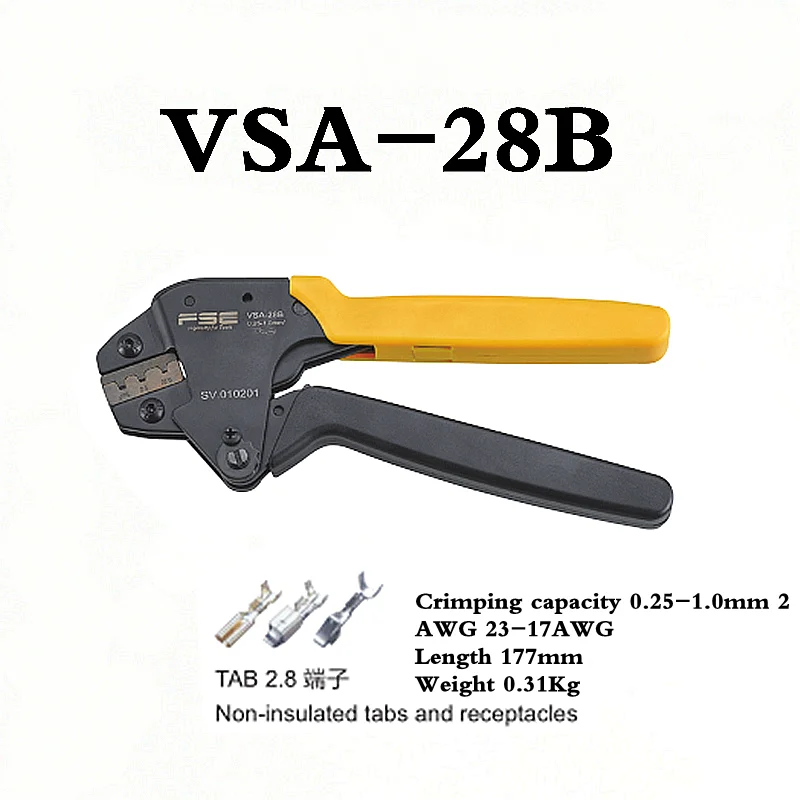 

VSA-28B Mini Crimping Tools Alicate de friso braçadeira ferramentas terminais crimper kit