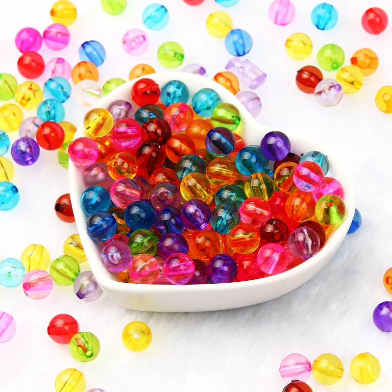 6Pc 31mm Extra Large Acrylic Beads For Jewelry Making, Resin Macrame Beads