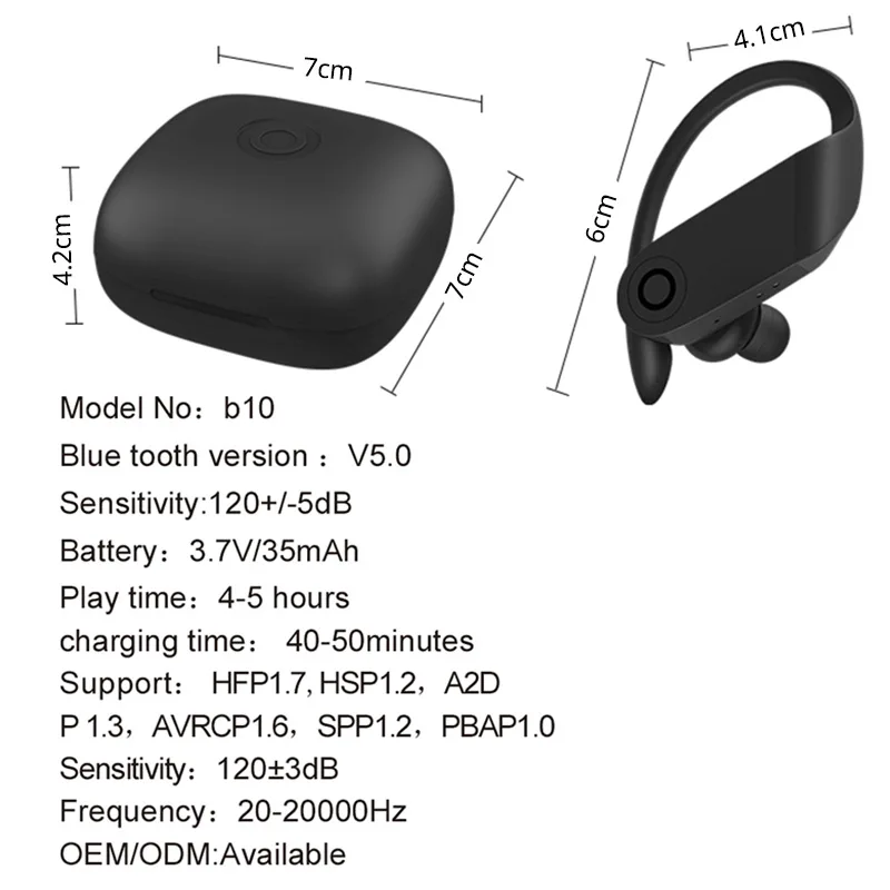 B10 TWS, всплывающие беспроводные Bluetooth наушники, Спортивная гарнитура, стерео наушники, водонепроницаемые наушники PK I9000 TWS PK HBQ Q62 для Beats