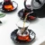 Nordic Light Luxury Turkey Black Tea Mug Tray Kit Cheap Cafe Bohea Glass Teacup Espresso Coffee Cup Saucer Set Tumbler Оптом