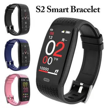 

S2 Smart Bracelet Bluetooth 4.0 Fitness Traker Smart Band Sport Waterproof Heart Rate Blood Pressure Monitor For Kids Women Men