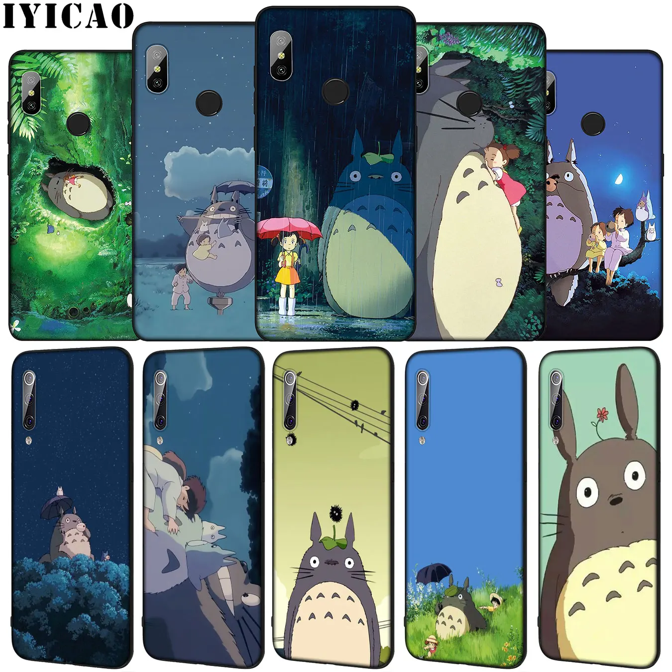 Мягкий силиконовый чехол для телефона IYICAO My Neighbor Totoro Xiaomi Mi 10 9 9T A3 Pro 8 SE A2 Lite A1 CC9 CC9E 6