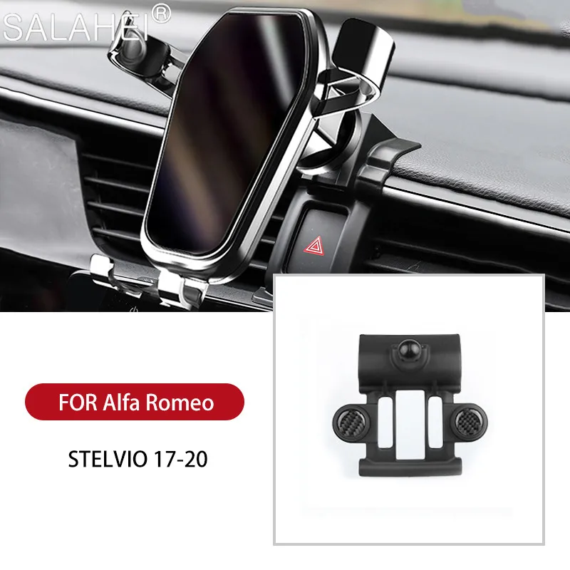 

Car Mobile Phone Holder For Alfa Romeo Stelvio Air Vent Mount GPS Navigation Cell Stand Interior Car Accessories Phone Bracket
