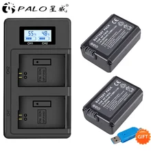 Palo NP-FW50 NP FW50 Camera Battery +LCD digital camera battery Charger for Sony Alpha a6500 a6300 a6000 a5000 a3000 NEX-3 a7R