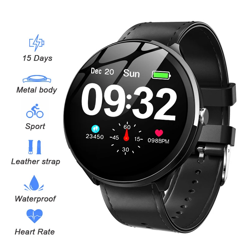 

Full Touch V12 Smart Watch Waterproof Heart Rate Monitoring Blood Pressure Health GPS Sports Bluetooth Smartwatch For Men Women