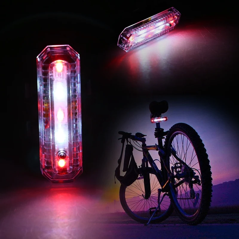 4 режима светодиодный велосипедный задний фонарь ночной Светильник USB