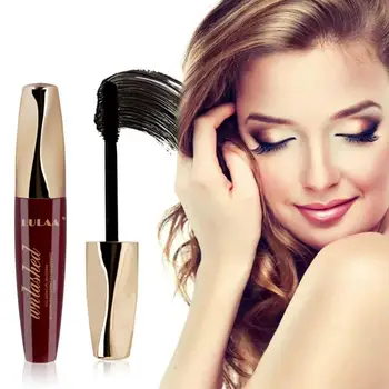 

New Hot 4D Silk Fiber Lash Mascara Waterproof Quick Dry For Eyelash Extension Black Thick Lengthening Eye Lashes Cosmetics TSLM1