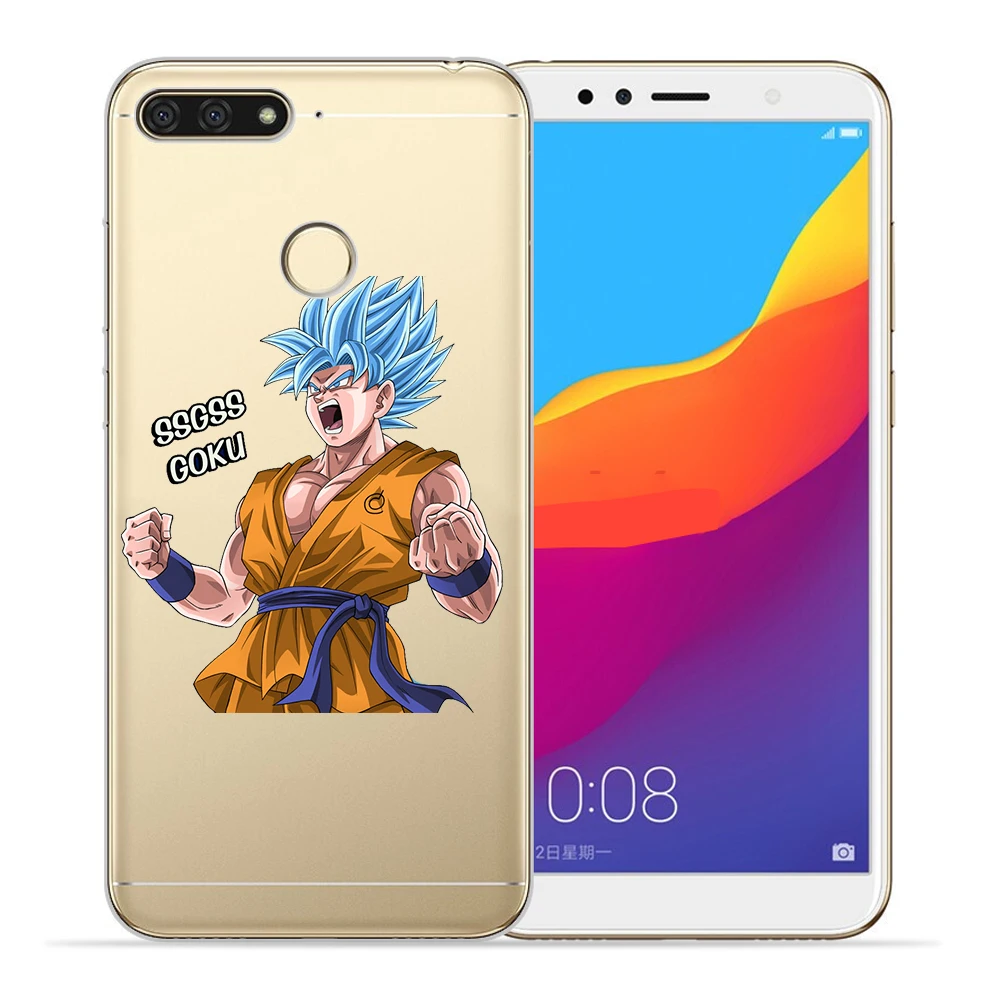 Dragon Ball Z Супер Сон Гоку драгонболл зет для huawei Y5 Y6 II Prime Nova 2 3 4 3i Plus чехол для телефона Etui funda etui