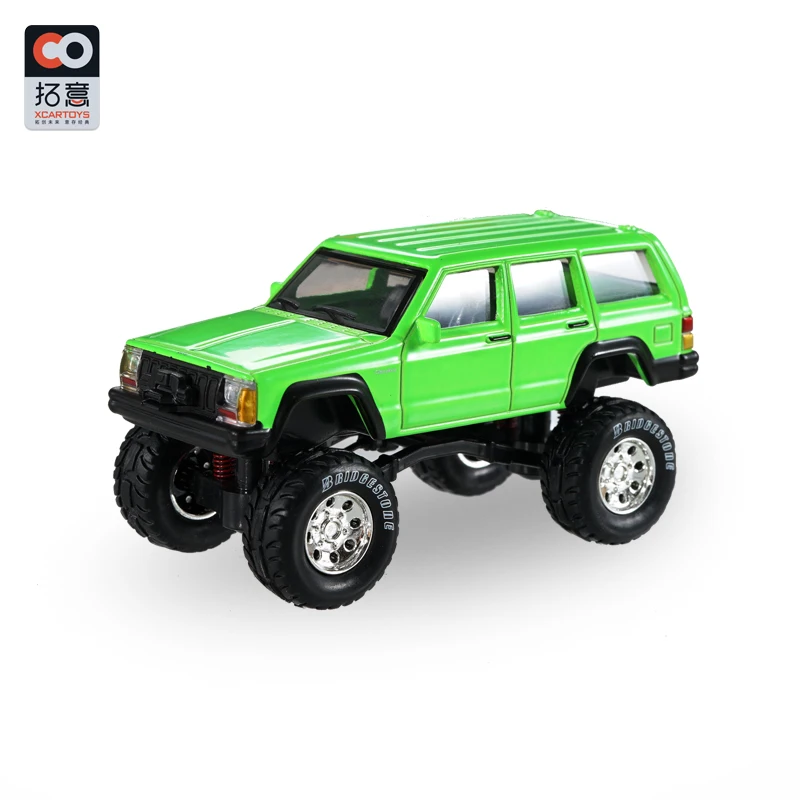 XCarToys 1:64 Jeep Cherokee 2nd black off road car w/accessories Diecast Car