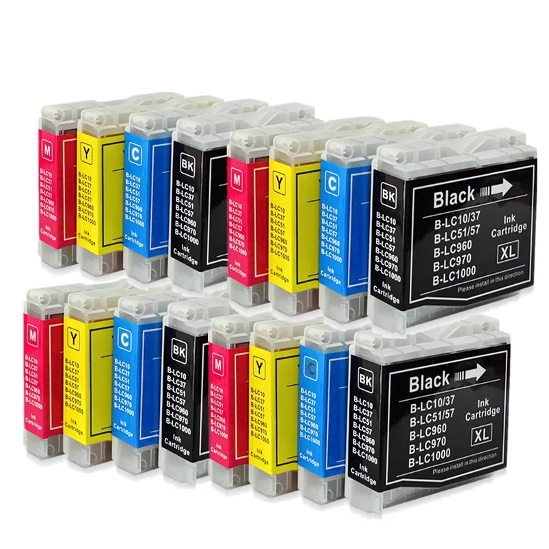 LC10 LC37 LC51 LC57 LC960 LC970 LC1000 чернильные картриджи DCP-157C DCP-330C DCP-350C DCP-540CN DCP-560CN принтер - Цвет: 4SET 16PCS