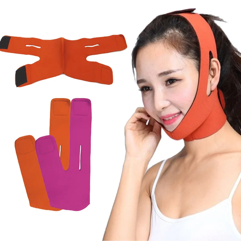 Face Slim V-Line Lift Up Belt Donna Dimagrante Mento Guancia Maschera Sottile V Face Line Cintura Anti Rughe Cinturino Strumenti Di Bellezza Per Il Vi