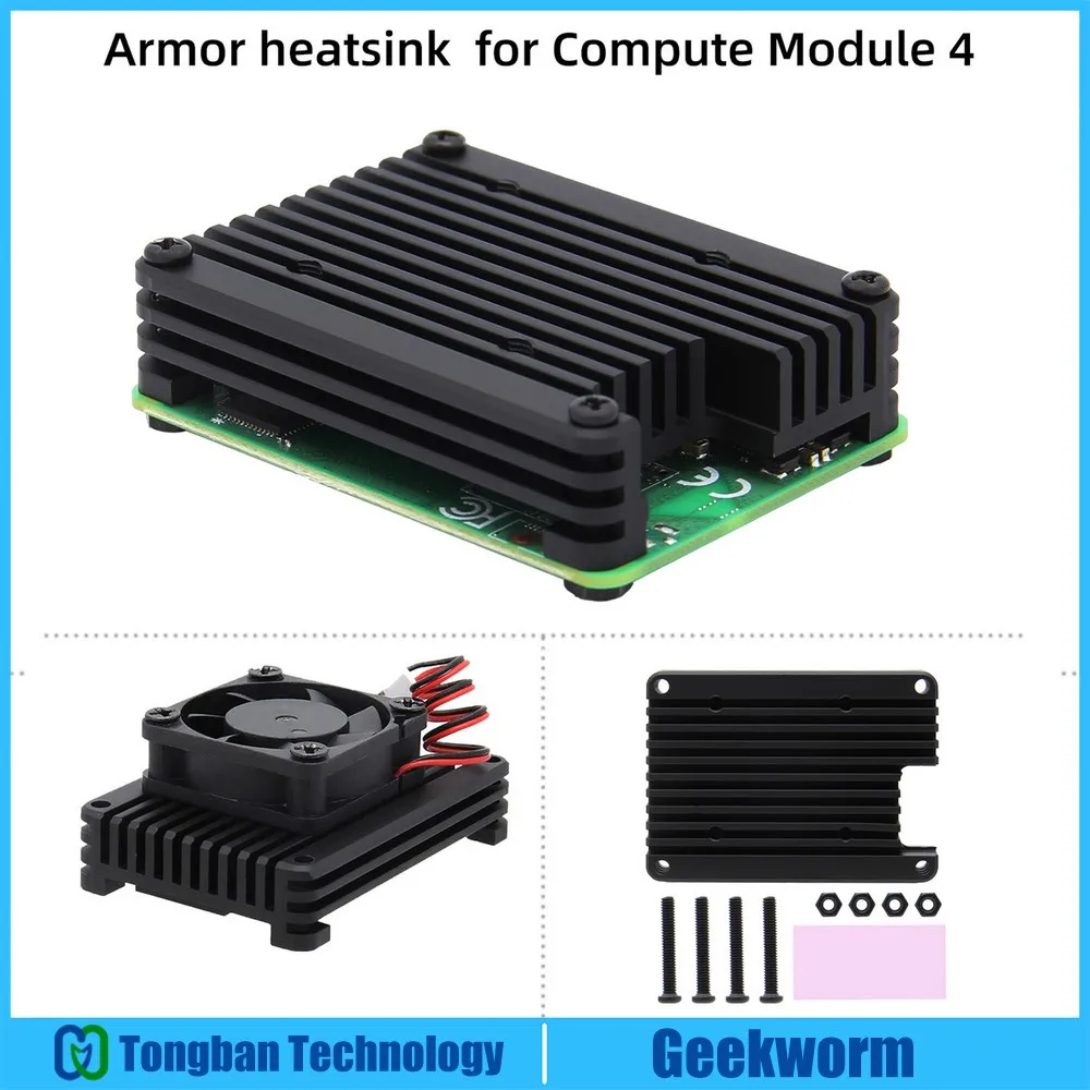 Вычислительный модуль Raspberry Pi 4 CM4 встроенный алюминиевый