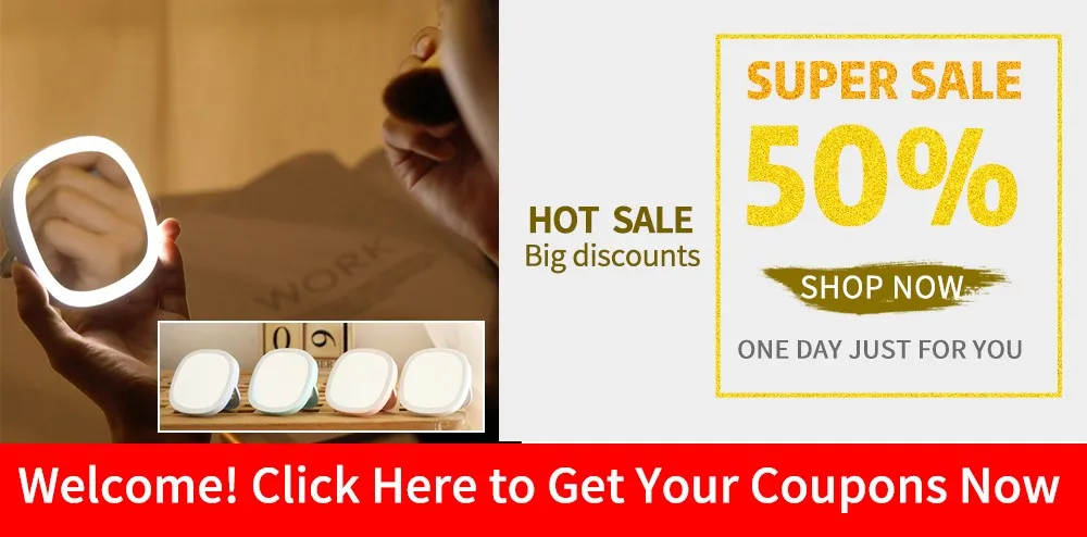 10X Magnifying Miroir LED Miroir LED Mirrors Makeup Mirror with LED Light Vanity Mirror Grossissant Magnifying VIP DROPSHIPPING