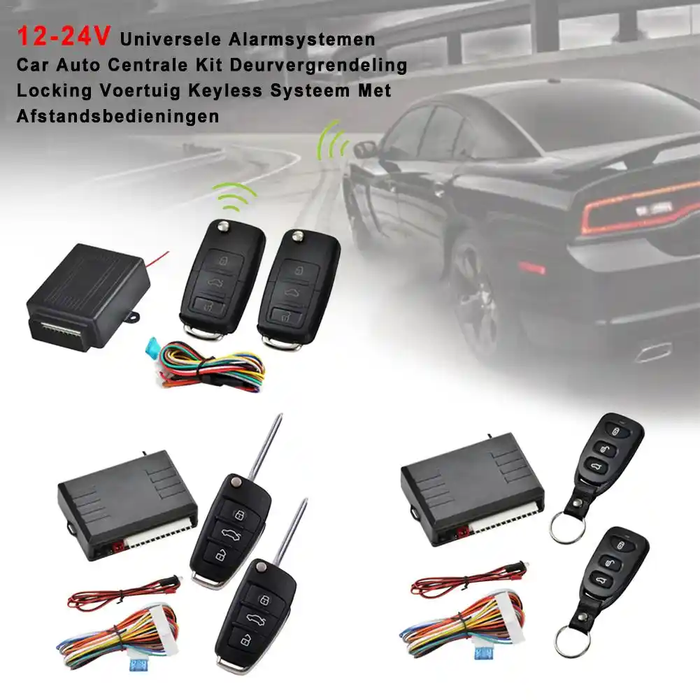 12 24v Universal Alarm System Car Automatic Central Kit Door Lock