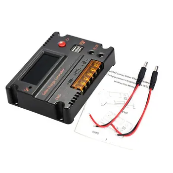 

10A/20A LCD Display Auto Solar Charge Controller 12V/24V For Lithium-ion Battery Regulator Temperature Compensation