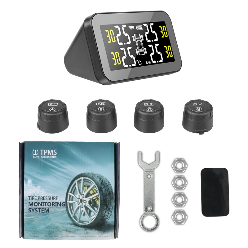 Ʈ ڵ Ÿ̾ з  ý, ū ȭ TPMS, ¾籤 ,    LCD ȭ,  4 Ÿ̾, 2021 ǰ