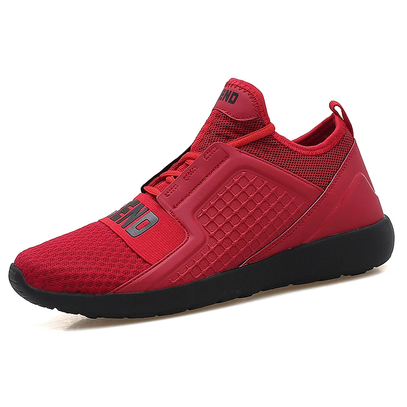 Tenis Masculino мужские теннисные туфли Tenis Бланкос сетка спортивная обувь для пробежек мужские стабильные спортивные кроссовки для фитнеса кроссовки - Цвет: Красный