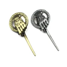 Горячие продажи фильм сопутствующие продукты песня Льда и Огня сила игры Король руки дубинка рука брошь