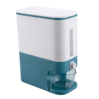 

12KG Rice Bucket Large Capacity Well Sealed Transparent Visible Household Moisture-Proof Grain Storage Box Sealed Storage Tank