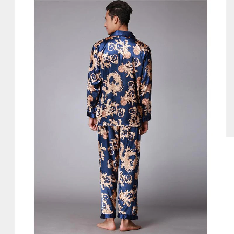 Men-s-Twinset-Pajamas-Sets-Satin-Silk-Turn-down-Collar-Pyjama-Suits-Casual-Sleepwear-Home-Wear (1)