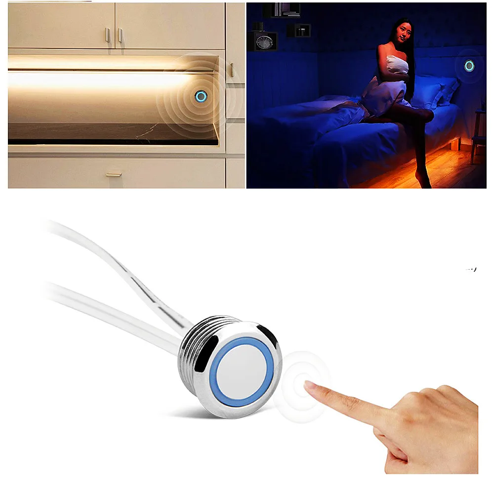 Светодиодный диммер 12 В 24 сенсорная кнопка управления плавный переключатель с