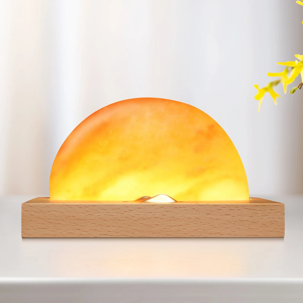 Sunrise домашний бесступенчатый диммер держатель для сотового телефона Led быстрое сенсорное управление медитация украшение Беспроводное зарядное устройство Смола окружающий свет