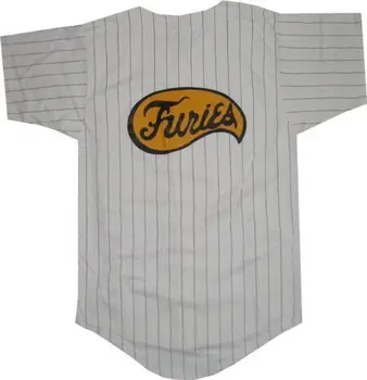 

The Warriors Baseball-Trikot, Schriftzug Furies, mit Nadelstreifen