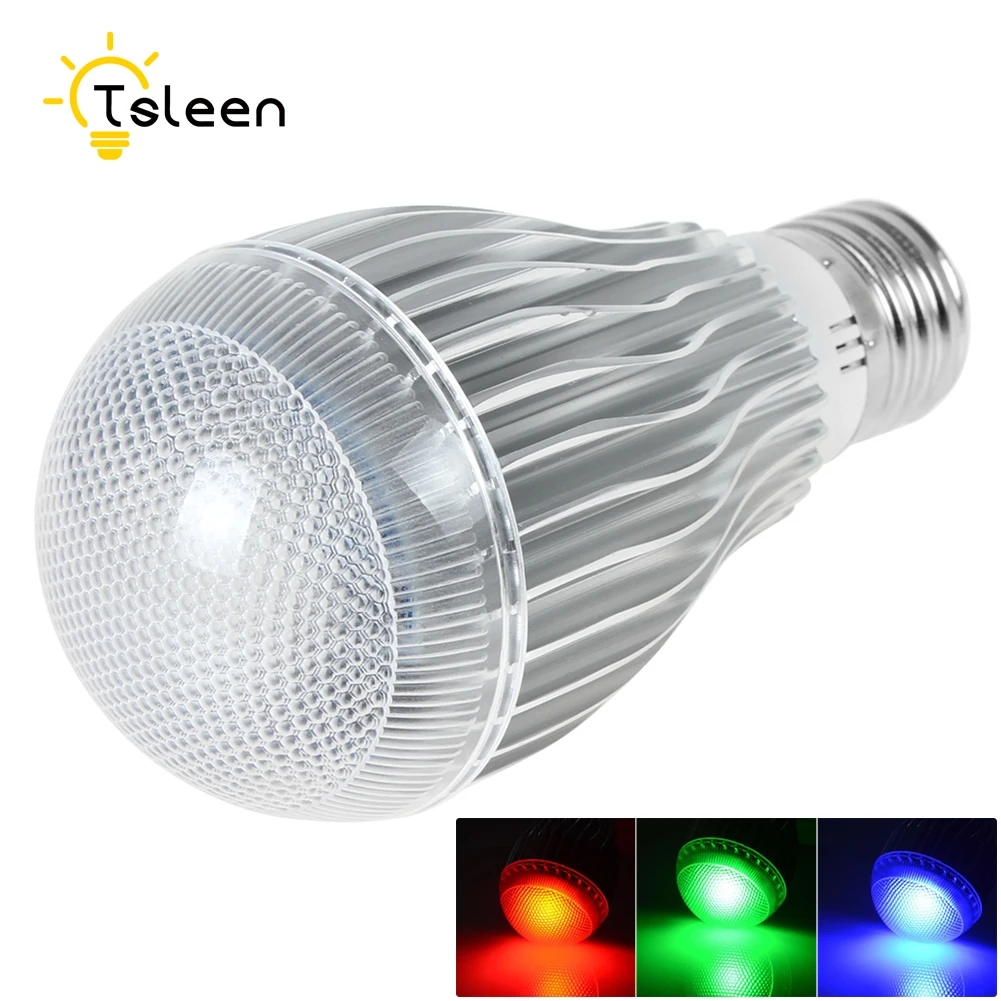 Tsleen 85-265V 16-Цвета изменение светильник E27 E14 E26 RGB лампа светодиодный светильник+ ИК-пульт дистанционного управления красочный Рождественский праздник светодиодный светильник