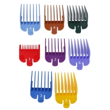 8 шт., универсальная машинка для стрижки волос, ограниченная направляющая, гребень, триммер, наборы с коробкой, дополнительная машинка для стрижки, набор инструментов, машинка для стрижки волос, ограниченное количество расчесок