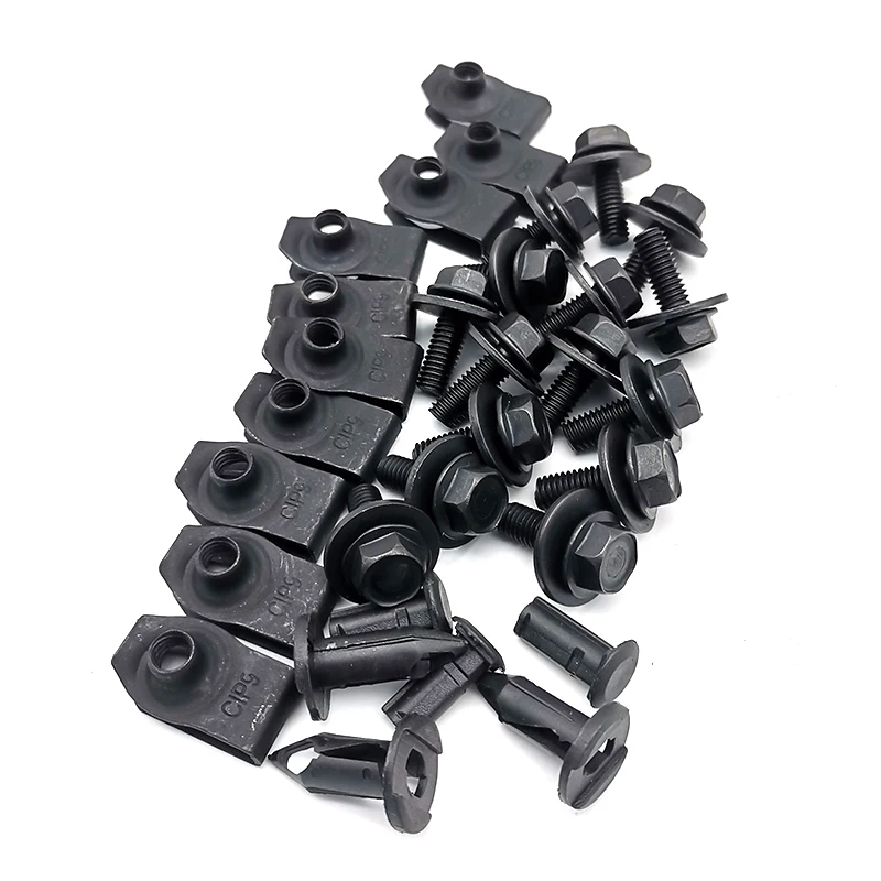 35pc Engine Under Cover Splash Shield Bolt Kit For Infiniti G35 G37 EX35 FX35 - 3 Year Warranty
