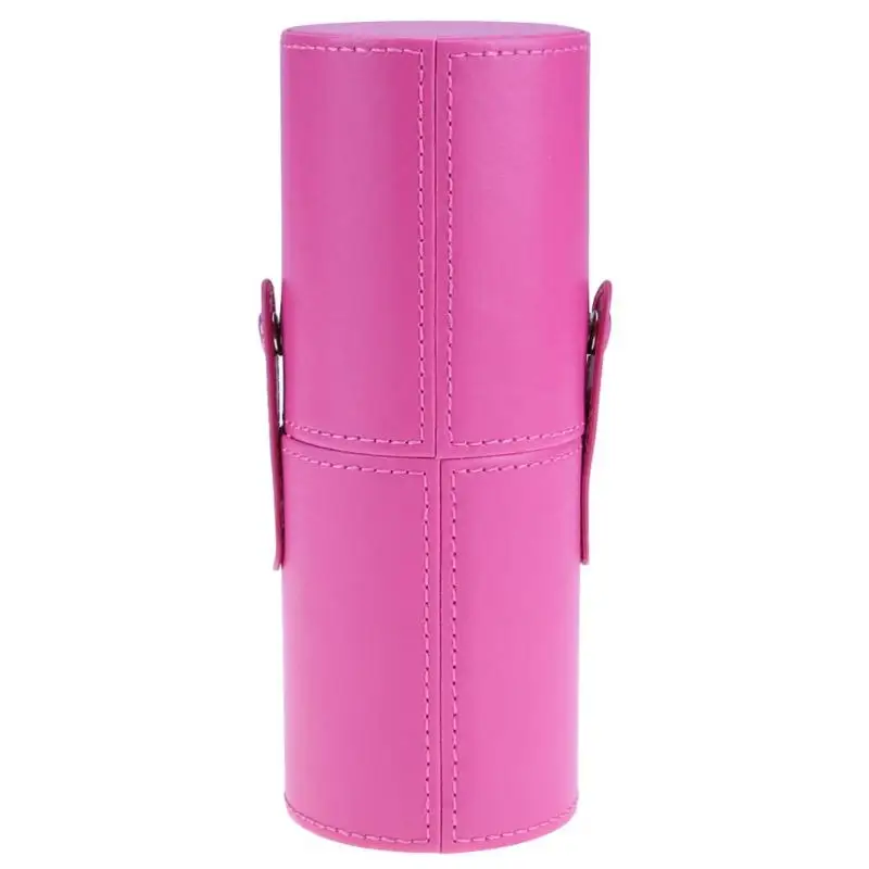 

Leather Makeup Brush Pen Storage Empty Holder Cosmetic Cup Case Box