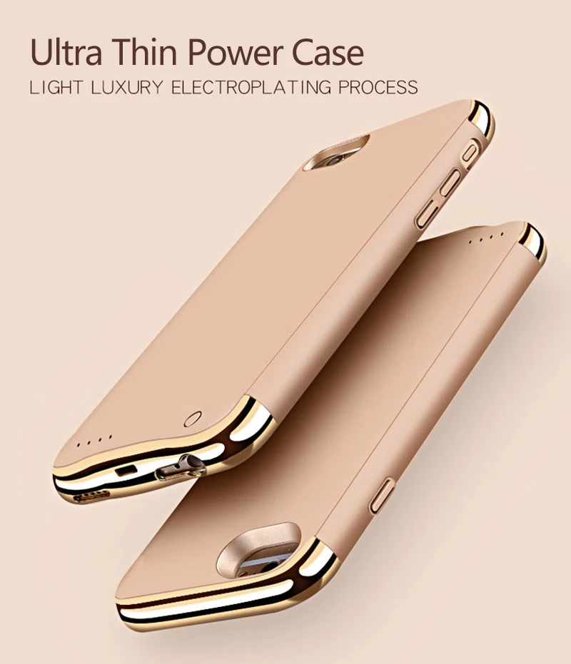 Чехол для аккумулятора 3500 мАч, портативное зарядное устройство для iPhone 6 s, 6s, 7, 8 Plus, 4000 мАч, ультра тонкий чехол для зарядного устройства