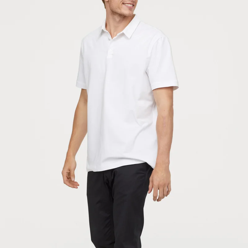 Polo Shirt Men Cotton Business Office Casual Solid Male Polo Shirts Friends Short Sleeve High Quality Cotton Polo Clothes