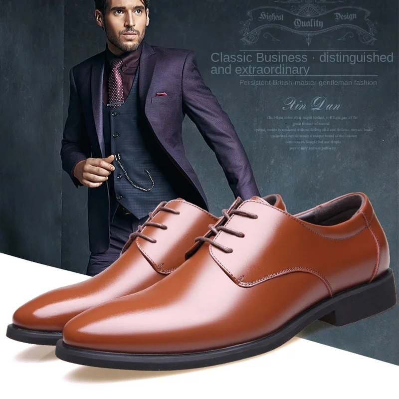 Tanie 2021 nowy projektant formalne buty Oxford dla mężczyzn