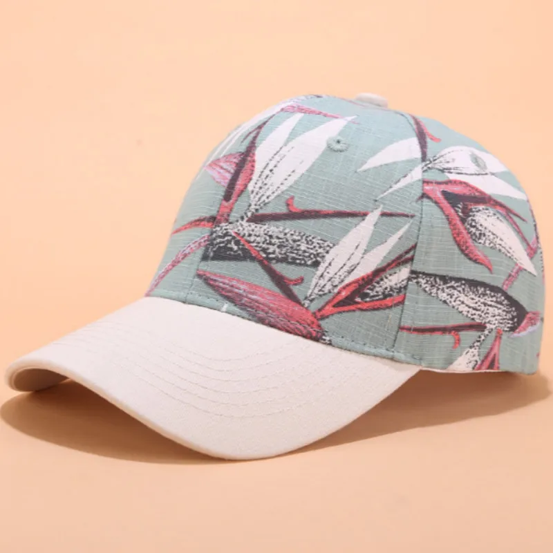 Модная Цветочная Кепка Snapback Женская Повседневная бейсбольная кепка с цветочным узором хип-хоп хлопковая шляпа для дальнобойщиков кости изогнутая женская шляпа - Цвет: floral5