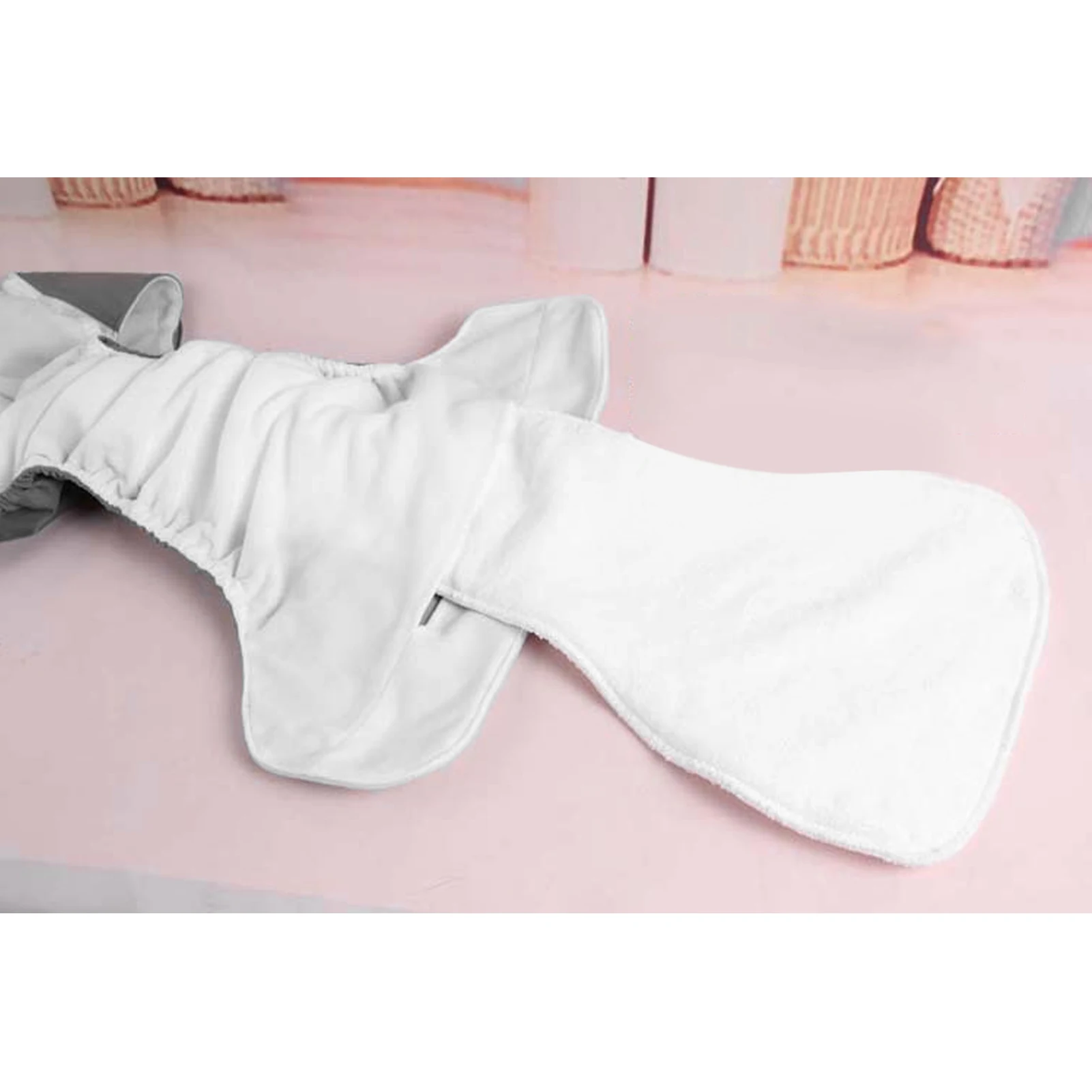 Washable Adult Diaper Insert Pad 4 Layers Nanofiber Cloth Nappy Liner Super Absorbent Reusable Elderly Incontinence Urine Pad 2