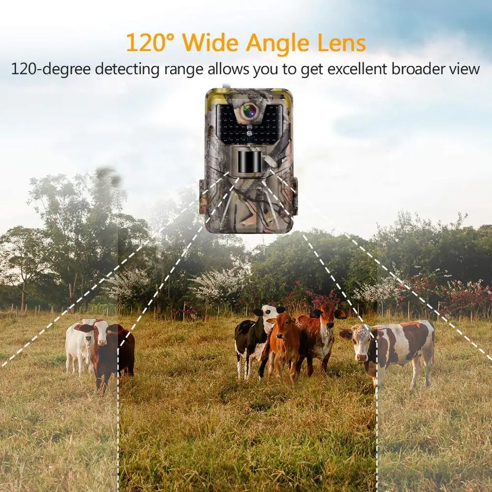 36MP 2.7K Wildlife Trail Camera Wireless Hunting Cameras HC900A PhotoTraps 940NM IR Night Vision Tracking Cam Surveillance hunting trail camera,trail camera