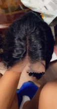 Cranberry-peluca con cierre de encaje 4x4 para mujer, cabello Remy brasileño de ondas profundas, pelucas de cabello humano con encaje frontal 13x4, línea de cabello prearrancado