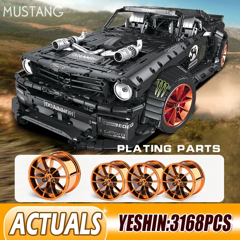 DHL ешина 20102 Technic игрушки автомобиля Ford Mustang Hoonicorn гоночный автомобиль подходит MOC